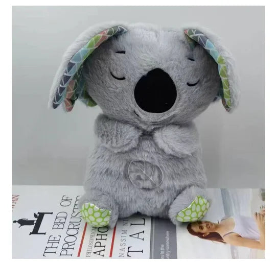Baby Breath Baby Bear Soothes Otter Plush Toy Doll Toy Child Soothing Music Sleep Companion Sound And Light Doll Toy Gifts karavelas Koala A 30cm 