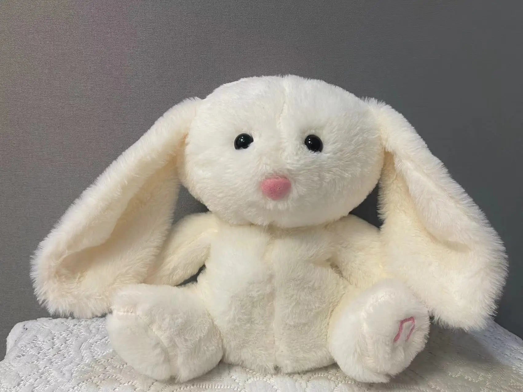 Baby Breath Baby Bear Soothes Otter Plush Toy Doll Toy Child Soothing Music Sleep Companion Sound And Light Doll Toy Gifts karavelas White rabbit 30cm 