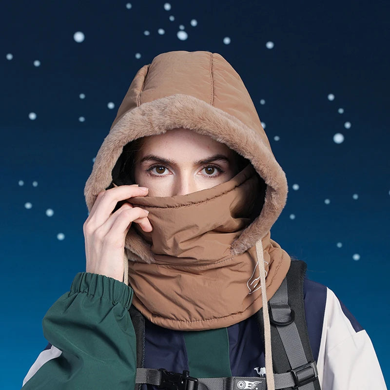 Balaclava Impermeável Com Forro Peluciado Térmico - Proteção Total karavelas coffee 55-60cm 