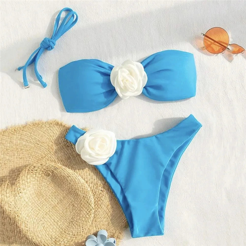 Biquíni Flower Amélie karavelas Azul M 