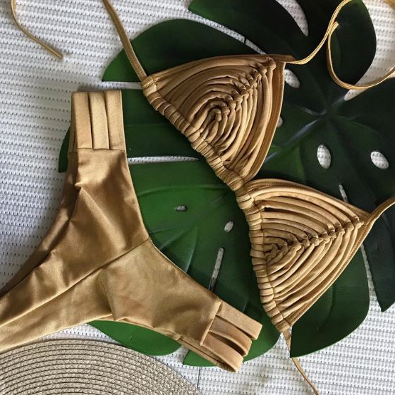 Biquíni Jade karavelas Dourado P 