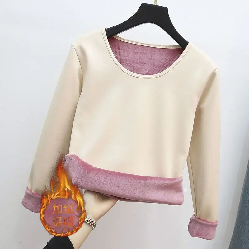 Blusa Manga Longa Segunda Pele Térmica Peluciada karavelas Nude P (40-50KG) 