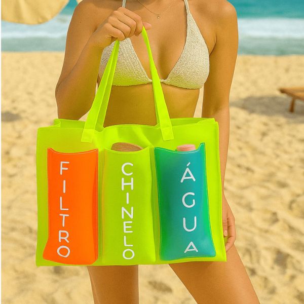 Bolsa Praia em Silicone Impermeável karavelas 