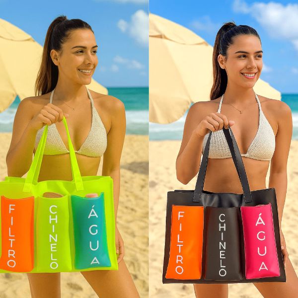 Bolsa Praia em Silicone Impermeável karavelas 