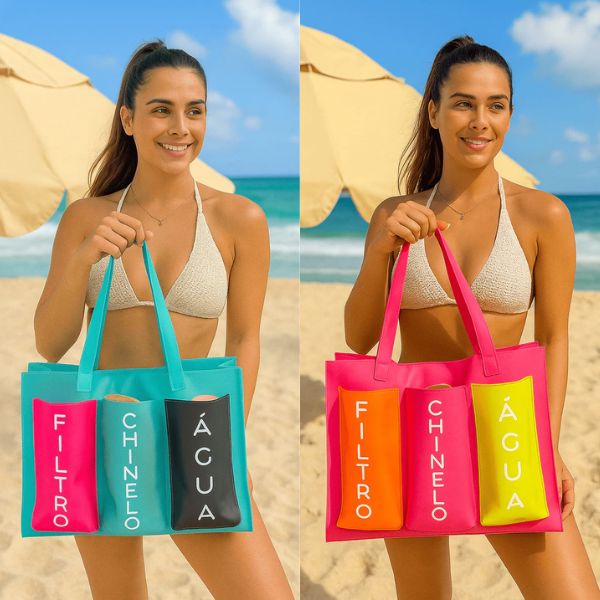 Bolsa Praia em Silicone Impermeável karavelas 
