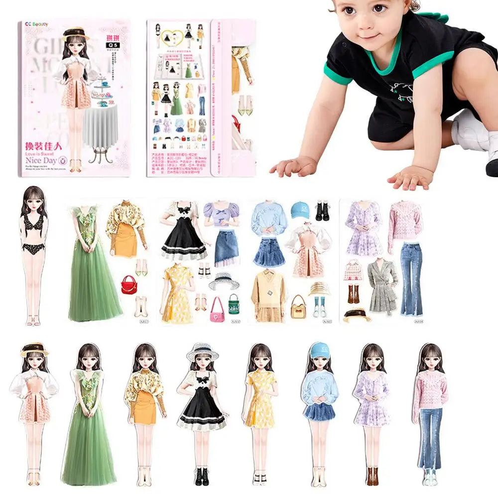 Bonecas Puzzles Magnéticas Dress-Up karavelas Tipo A 