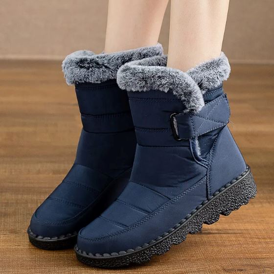 Bota Feminina Frost Style Forrada em Lã Sintética bota karavelas Azul Marinho 34 