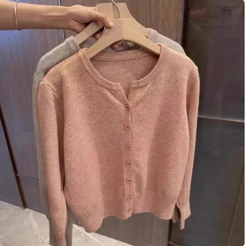 Cardigan Lã Maraisa karavelas Único Rose 