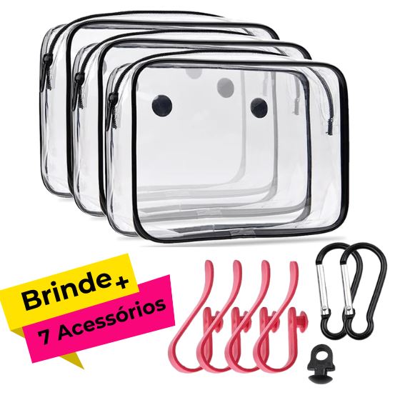 Compre 1 Kit Com 3 Bolsas e Leve Mais 7 Acessórios de Brinde karavelas 