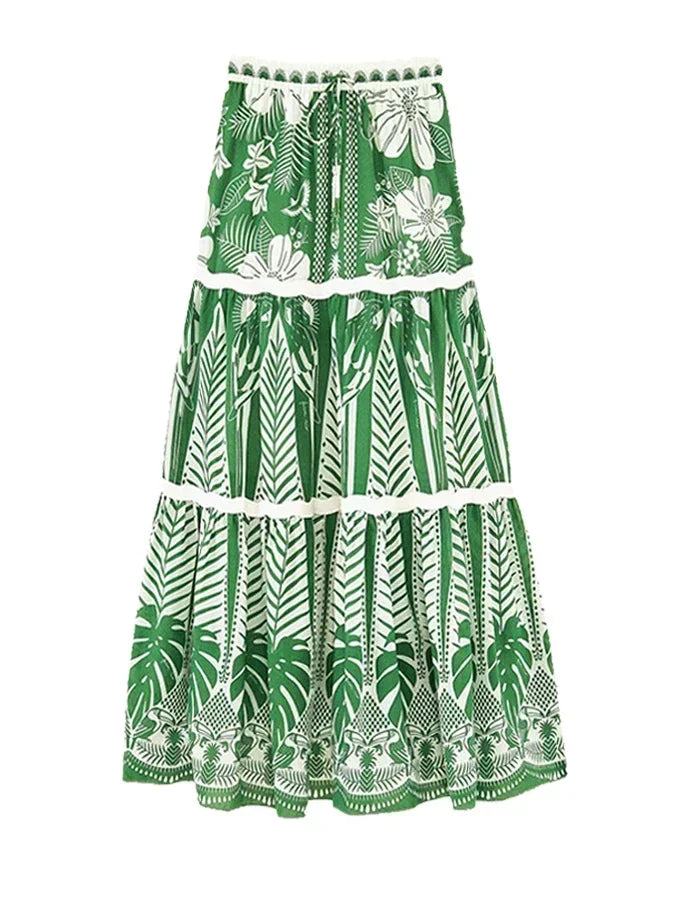 Conjunto de Biquíni Floral + Saia Pareô karavelas skirt S 