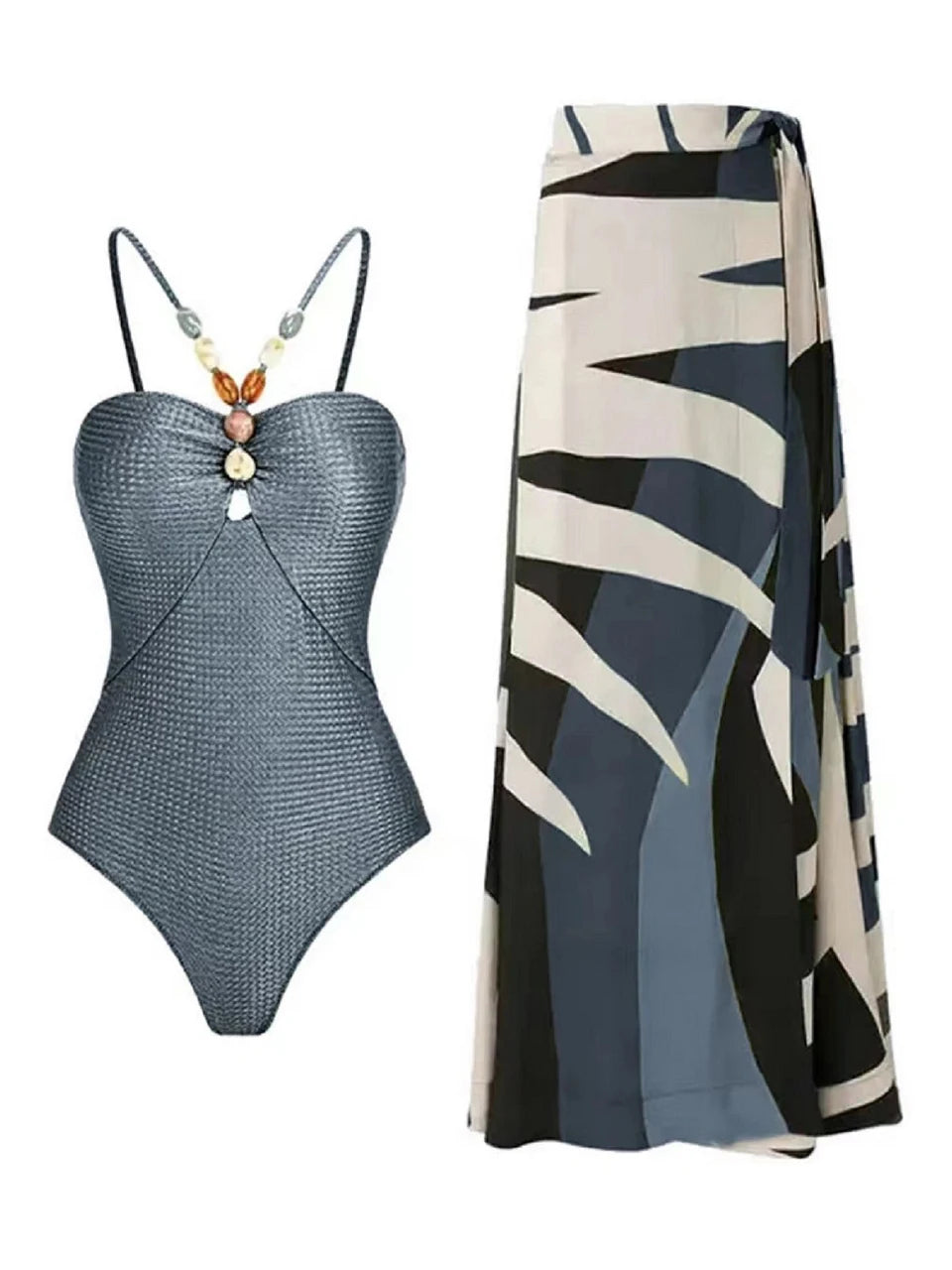 Conjunto Serenité Glamur com Detalhe de Colar em Pedraria karavelas Prata XL 