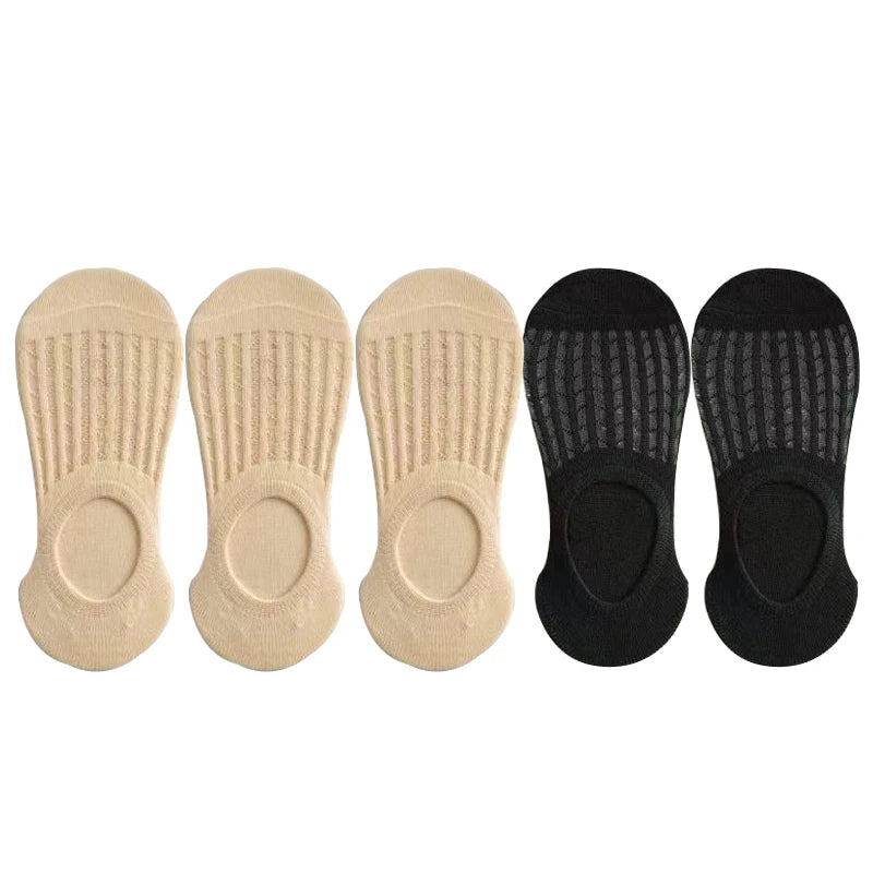 Cute Invisible Socks Anti-odor (Pague 3 e Ganhe mais 2 de brinde) karavelas E 35-39 