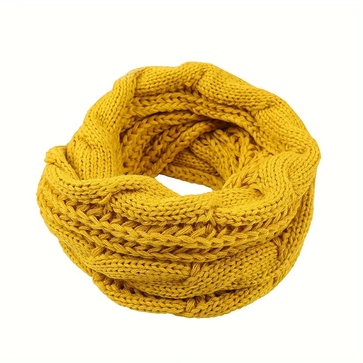Gola Pelúcia Tricô 3 em 1 – Conforto e Estilo no Frio karavelas Mostarda One Size 