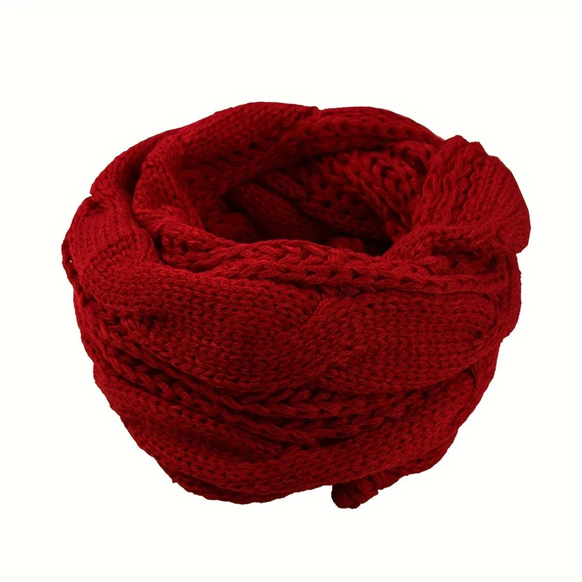 Gola Pelúcia Tricô 3 em 1 – Conforto e Estilo no Frio karavelas Vermelho One Size 