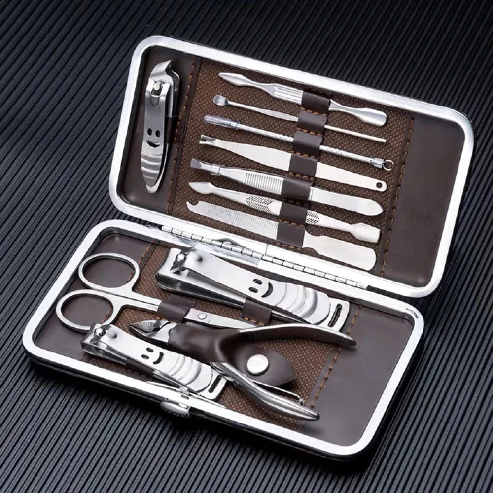 Kit 12 Peças de Cortadores e Pinças Profissional Com Estojo karavelas 