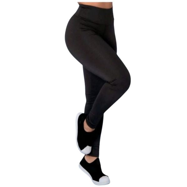 Kit 3 Calça Legging Snug Peluciada Térmica Cintura Alta com Elástico Zero Transparencia karavelas 1 Peça Preto P (34-36) 
