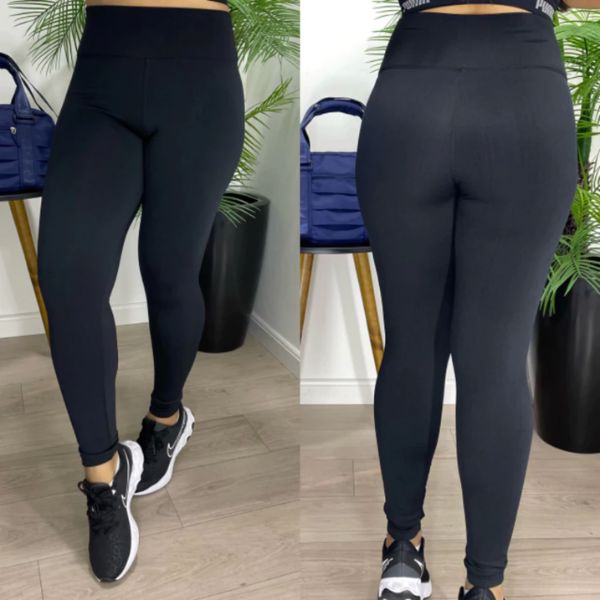 Kit 3 Calça Legging Snug Peluciada Térmica Cintura Alta com Elástico Zero Transparencia karavelas 