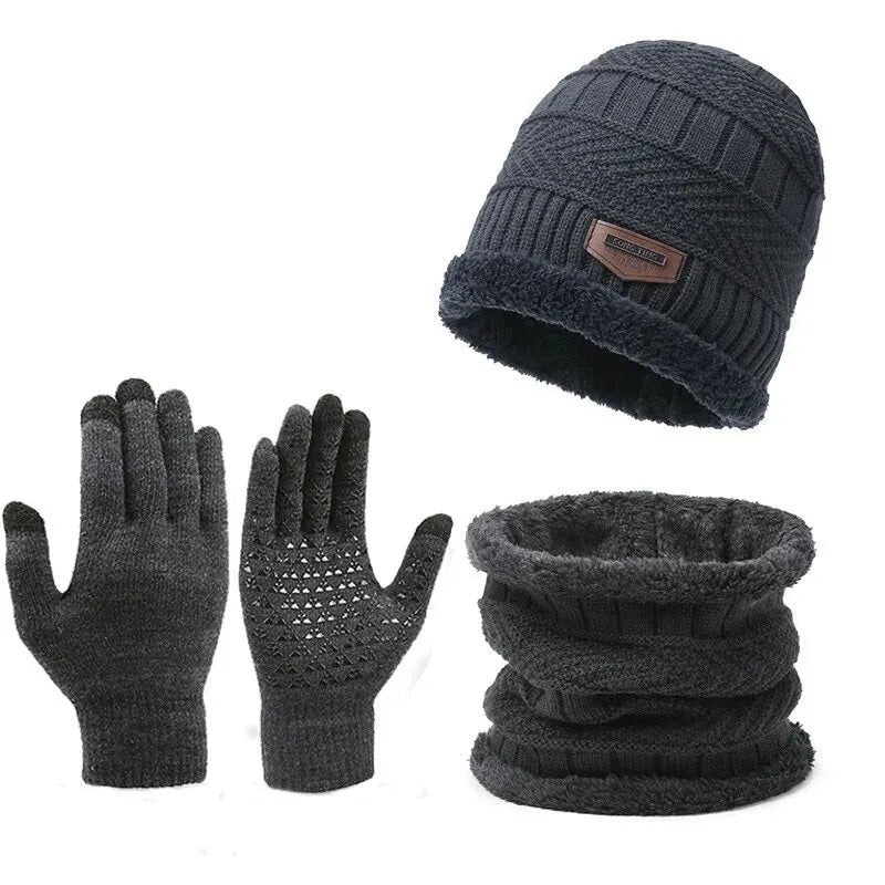 Kit Aconchego Supremo: Gorro e Gola + Par de Luvas de Brinde karavelas Cinza 