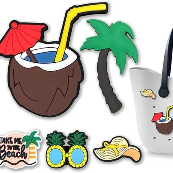 Kit Com 5 Peças de Pingentes Bag Summer - Diversos karavelas Kit - D004 