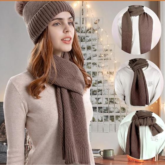 Kit Gorro e Cachecol Glacial + Luva Touch Screen de Brinde karavelas 