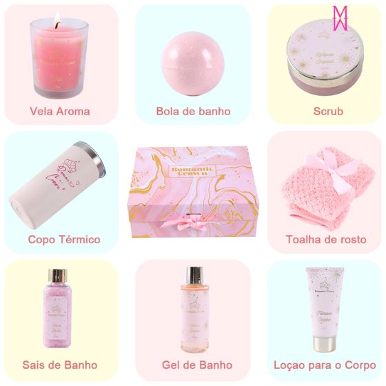 Kit Spa Elegance Luxo - 9 Itens karavelas 