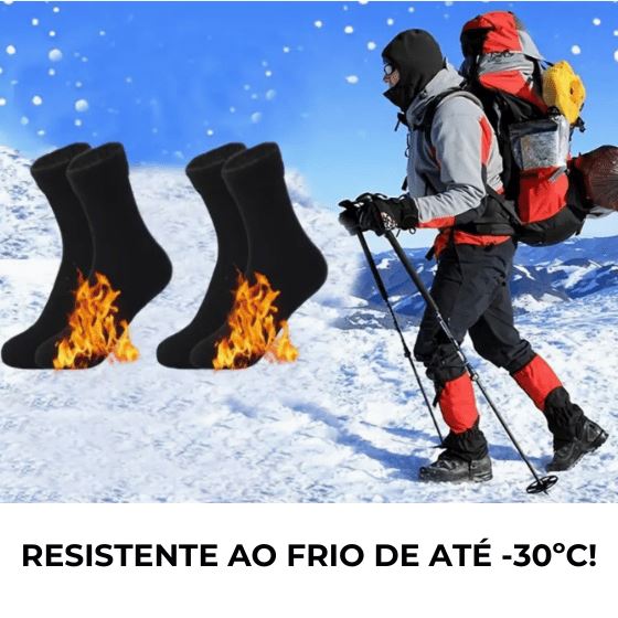 Meias com forro de Lã Térmicas - Compre 4 Pares e Leve 8 Pares 0 karavelas 