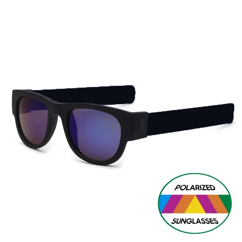 OclyFlex - Óculos de Sol Polarizados Dobráveis Unissex karavelas Azul/Preto Com a Caixa 