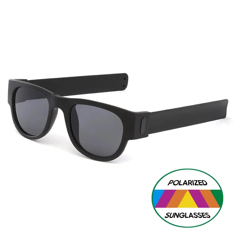 OclyFlex - Óculos de Sol Polarizados Dobráveis Unissex karavelas Preto Com a Caixa 