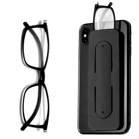 Óculos de leitura anti-luz azul portátil unissex + capa suporte para celular Presbyopia T-0492 karavelas 