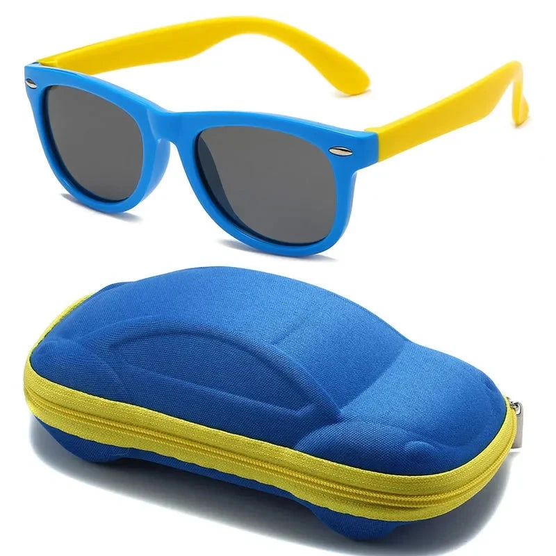 Óculos de Sol de Silicone Flexível com Estojo - PROMOÇÃO DE FÉRIA karavelas 