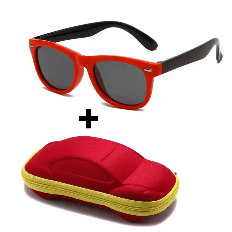Óculos de Sol de Silicone Flexível com Estojo - PROMOÇÃO DE FÉRIA karavelas 