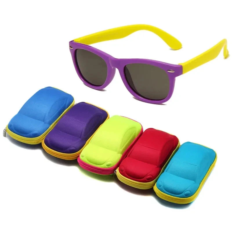 Óculos de Sol de Silicone Flexível com Estojo - PROMOÇÃO DE FÉRIA karavelas 