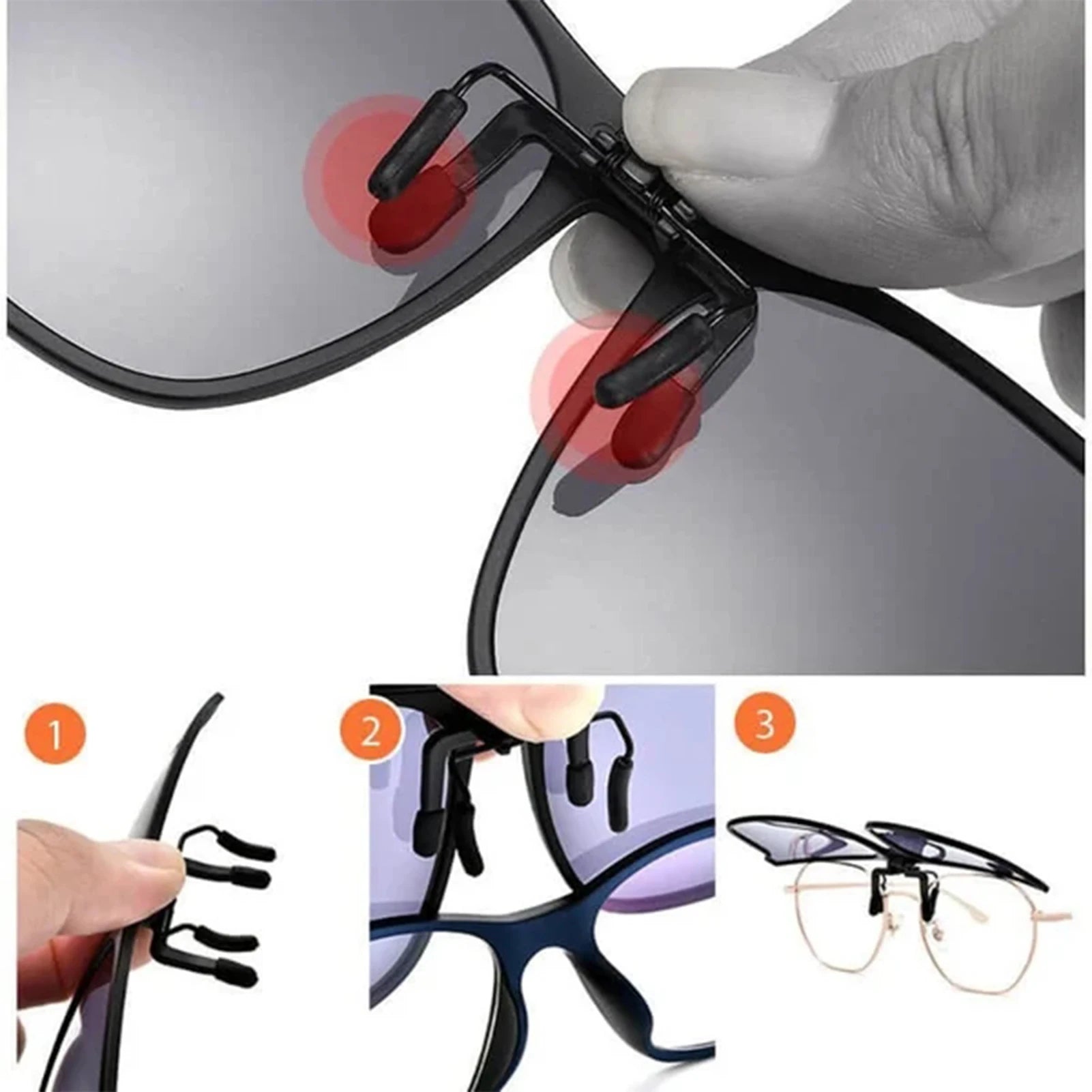 Óculos De Sol Polarizados Com Clip-On E Flip Up (Lançamento no Brasil) karavelas 