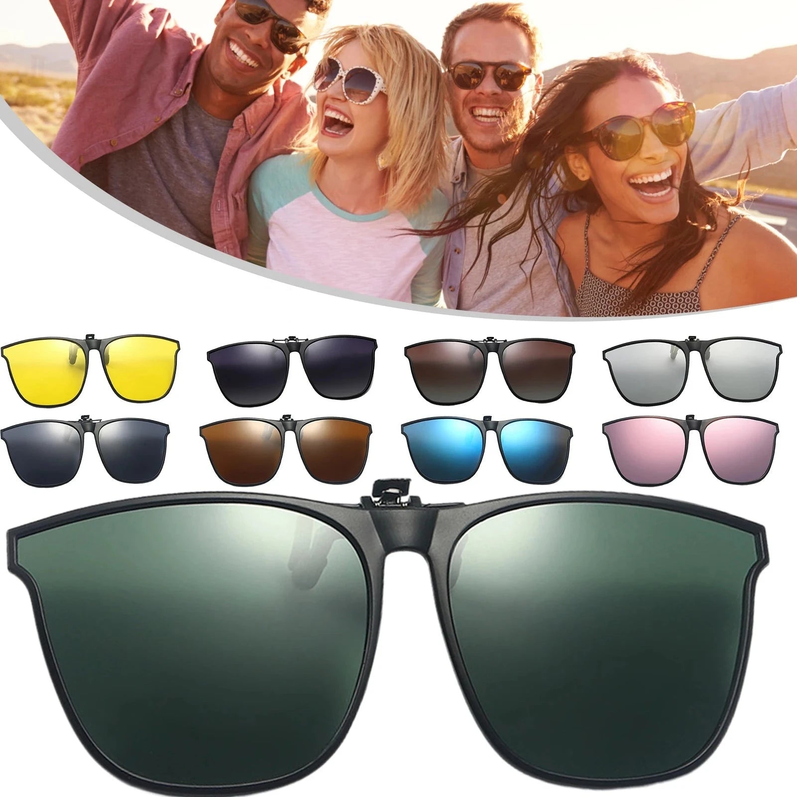 Óculos De Sol Polarizados Com Clip-On E Flip Up (Lançamento no Brasil) karavelas 