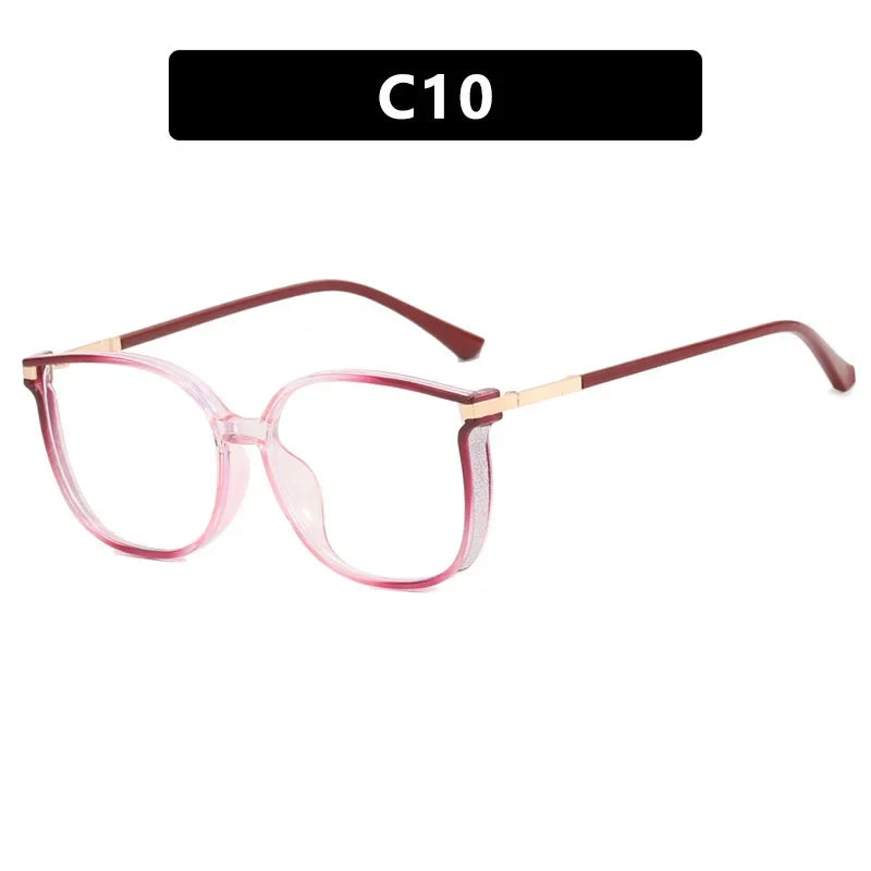 Óculos Feminino Charming Diamond Ultra Leve com Lente Anti Luz Azul karavelas Roxo Suave 