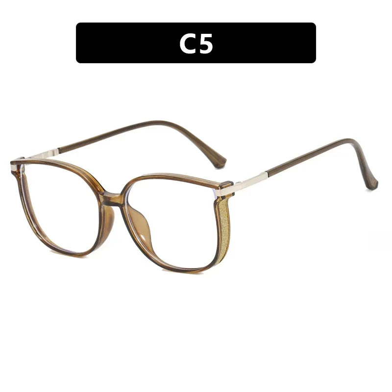 Óculos Feminino Charming Diamond Ultra Leve com Lente Anti Luz Azul karavelas Verde Oliva 