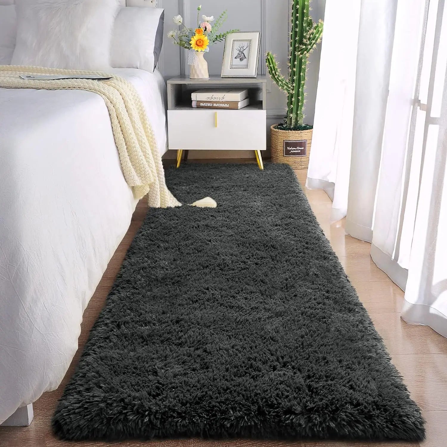 Passadeira Kelly Super Macia - 2.00 x 0.60 karavelas Cinza 2,00X0,60m 