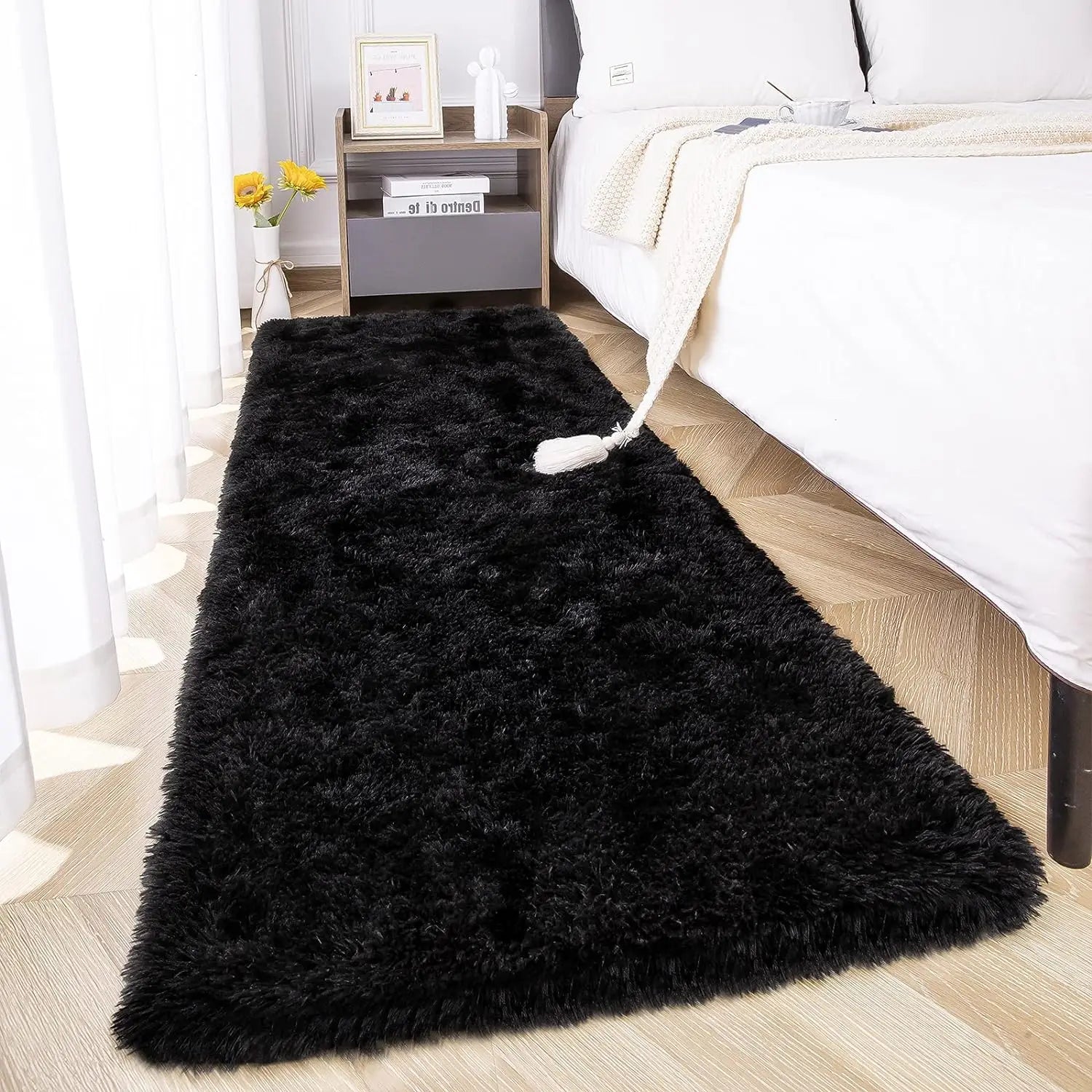 Passadeira Kelly Super Macia - 2.00 x 0.60 karavelas Preto 2,00X0,60m 