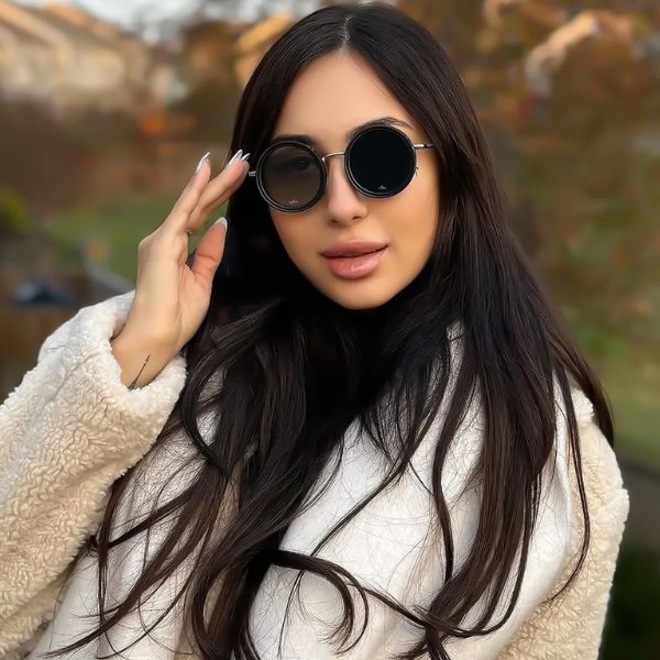 RetrôFlex™ – Óculos de Sol Retrô com Lente Ajustável e Polarizada karavelas 