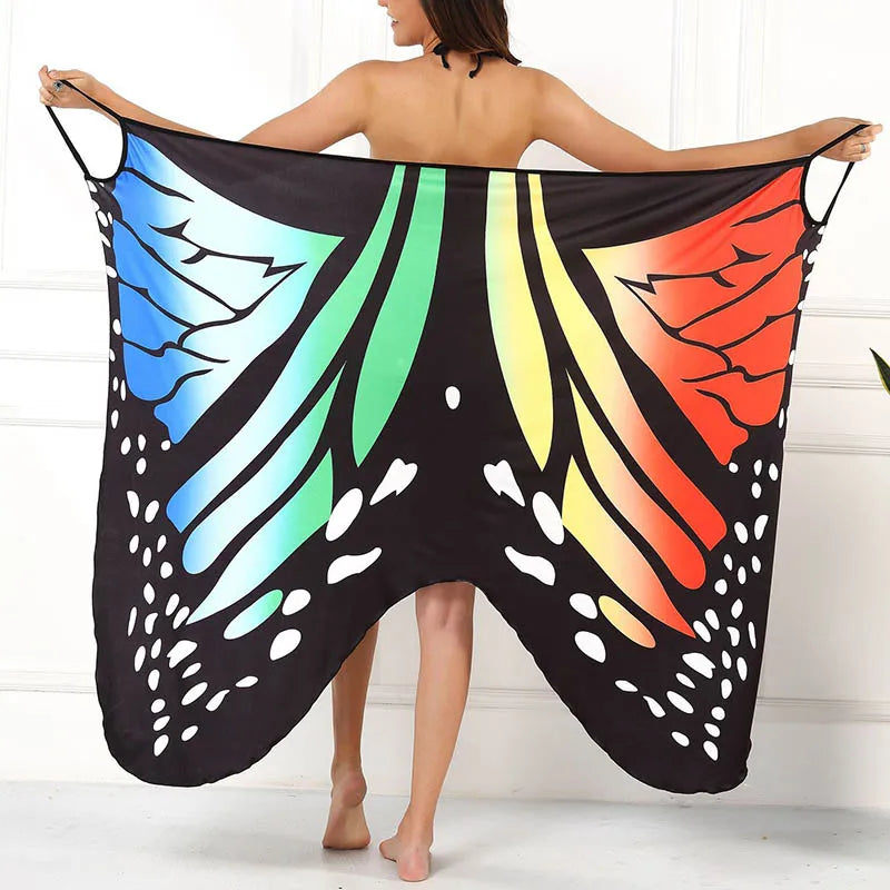 Saida de Praia Veste Fácil Butterfly karavelas 02 Red XXL 