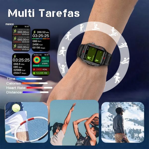 Smartwatch PulseXtreme À Prova D'água - Lançamento 2025 karavelas 
