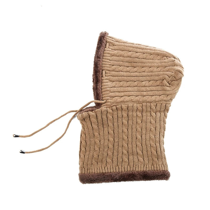 Touca Balaclava de Lã Peluciada Unissex karavelas Cáqui 55cm-60cm 