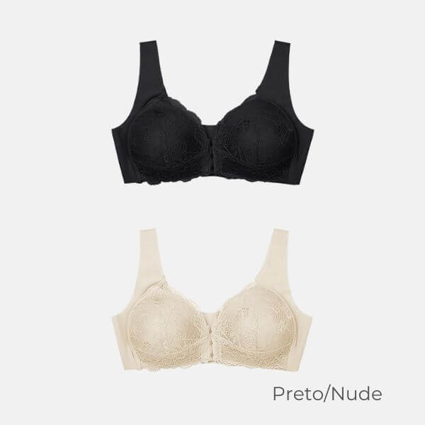 Sutiã Premium Plus Confort - Compre 1 e Leve 2 0 karavelas Preto/Nude P - (38-40) 