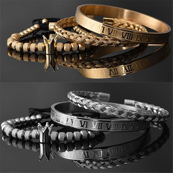 Conjunto de Pulseiras Luxury Rei 0 karavelas 