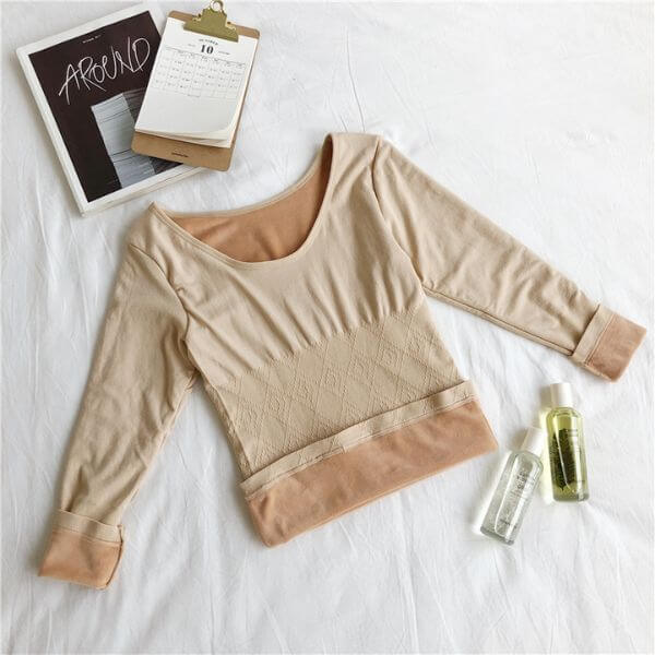 Snug - Blusa Térmica Manga Longa Segunda Pele Feminina 0 karavelas Nude P - M 