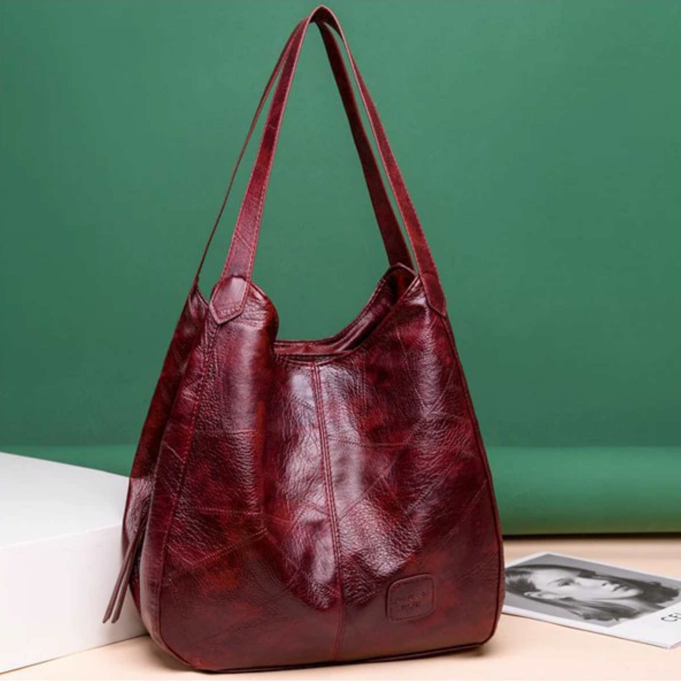Bolsa Vintage Classic Luxo 0 karavelas Bordô 