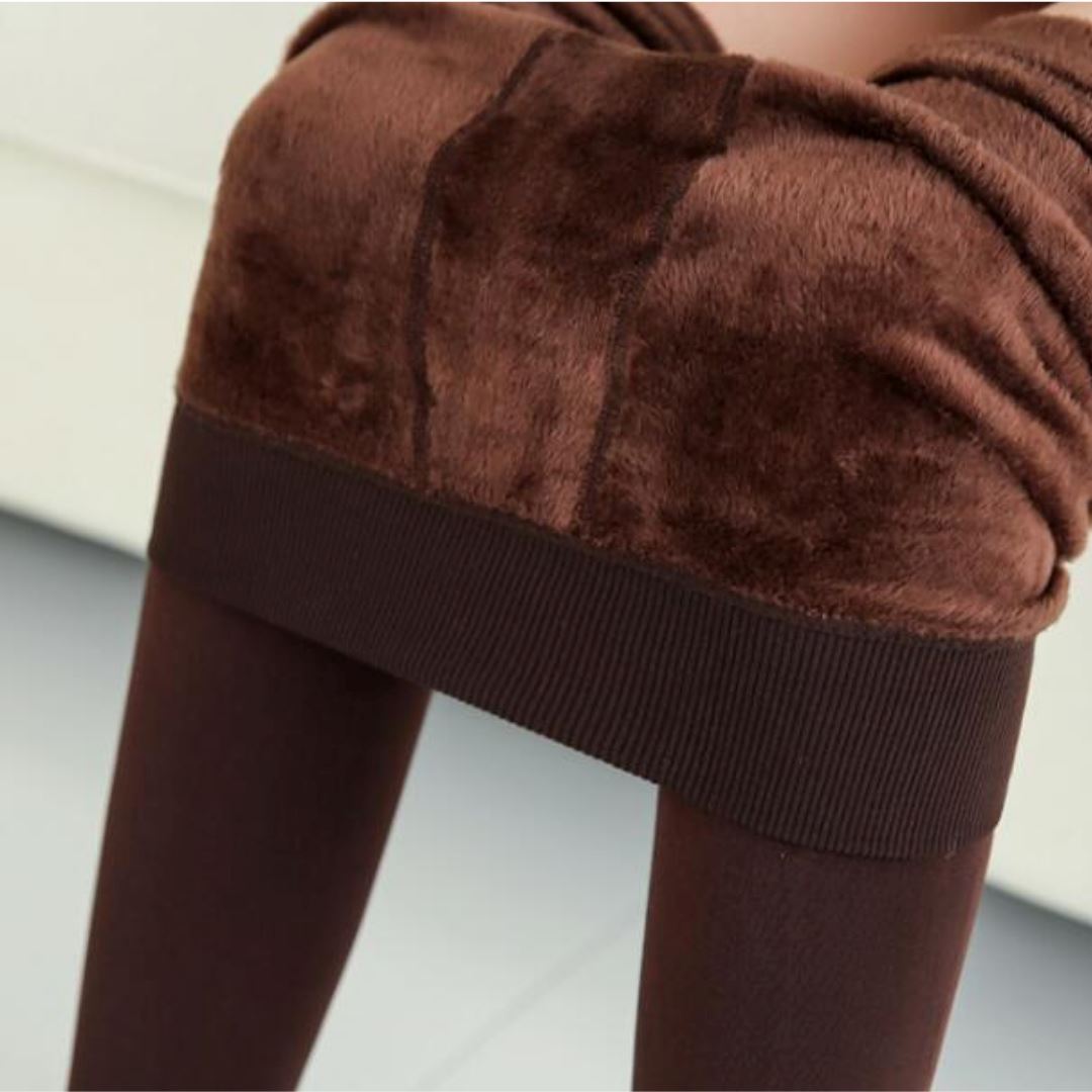 SNUG® - LEGGING COM FORRO DE LÃ TÉRMICA legging karavelas Marrom P (34/36) - 45-50 kg 