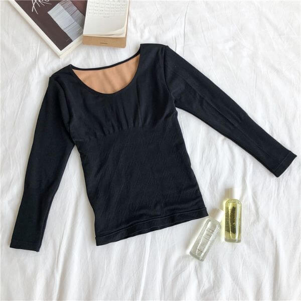 Snug - Blusa Térmica Manga Longa Segunda Pele Feminina 0 karavelas Preto P - M 