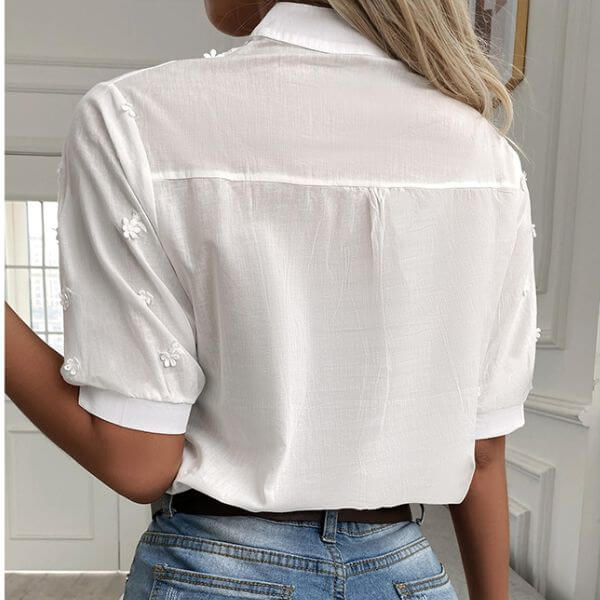 Blusa Chic Casual Branca karavelas 