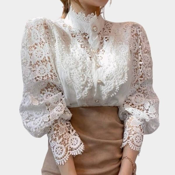 Blusa Vintage Luxo 0 karavelas Branco P 